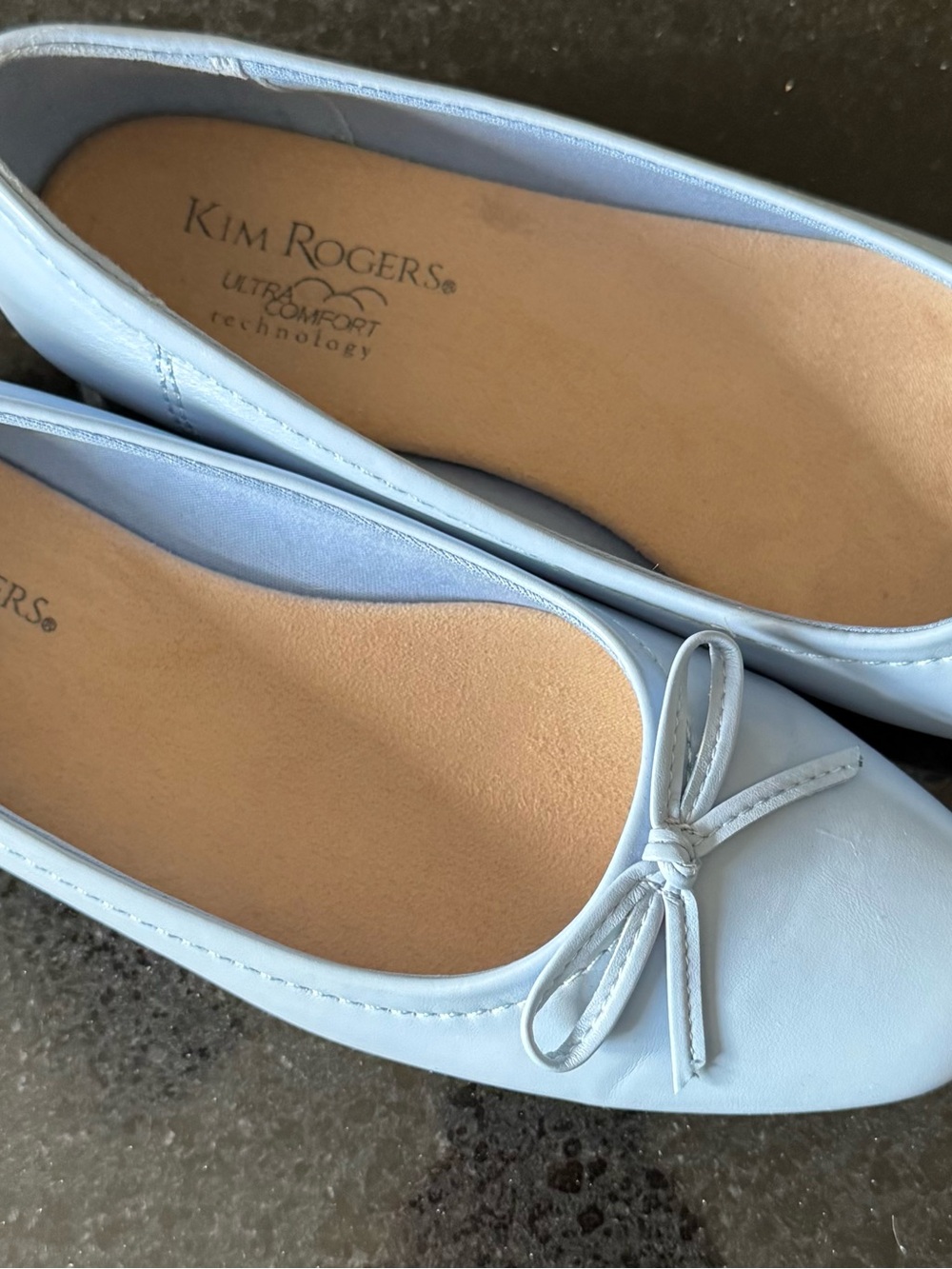Kim Rogers Daya Light Blue Biw Ballet Flats - Women’s Size 7.5M